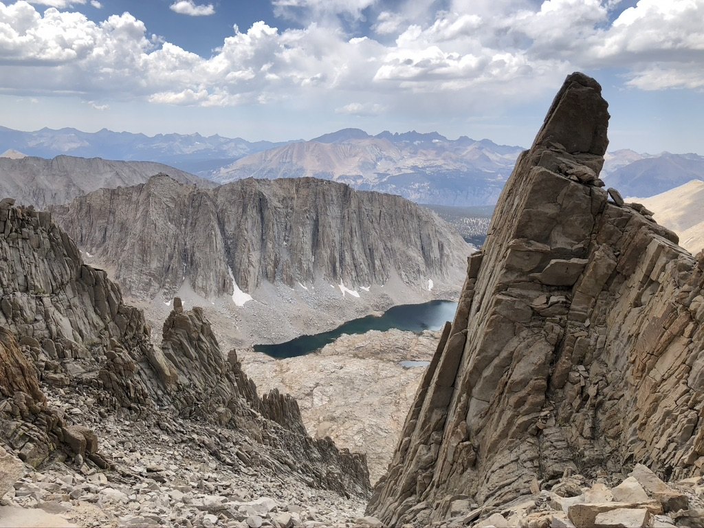Granite spire and high mountain basin