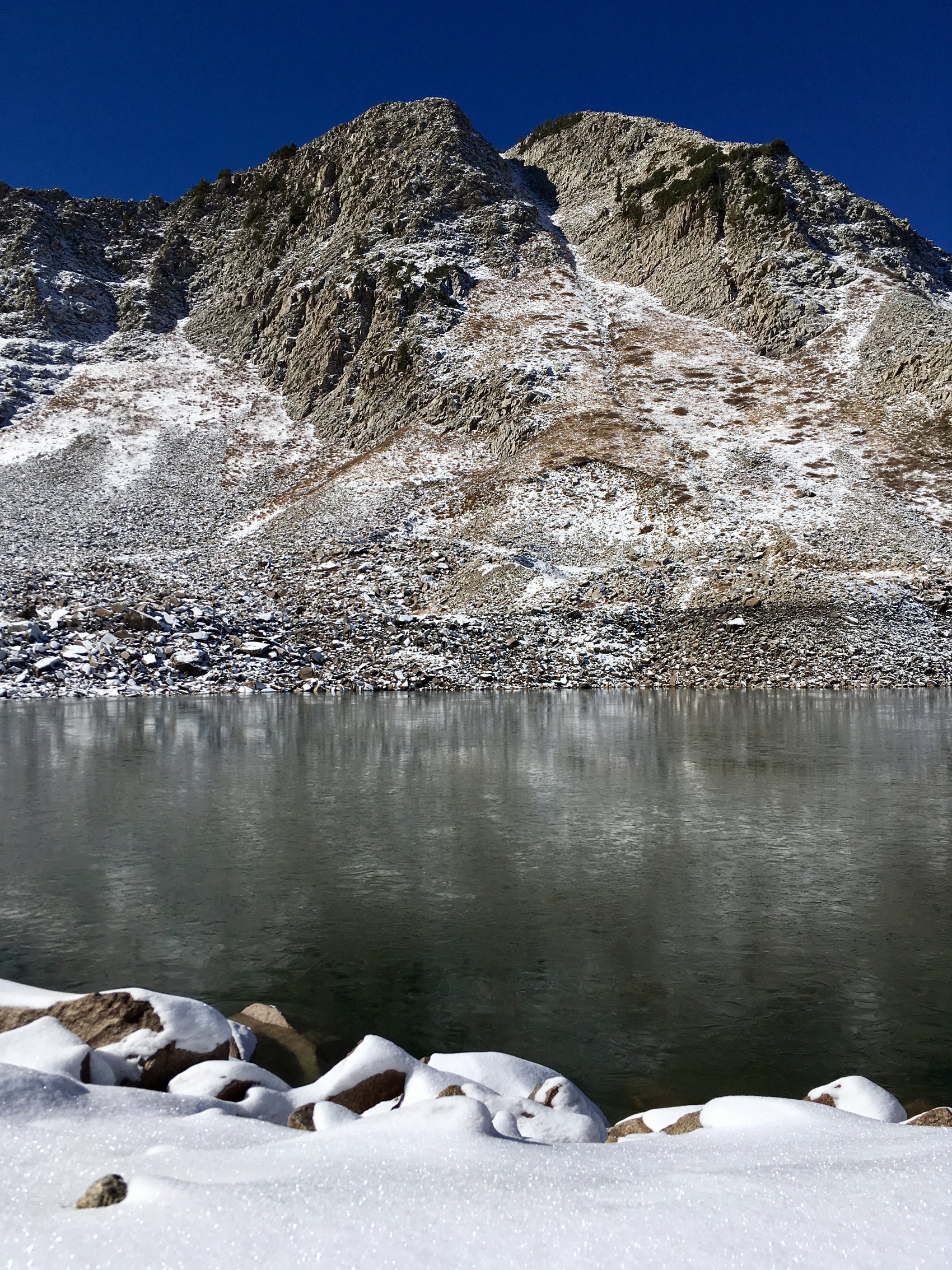 White Pine Lake After Snow landscape print